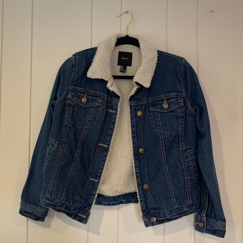 Fur Collar Jean Jacket